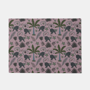 Paillasson Motif sans couture Les animaux tropicaux sauts de