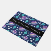 Paillasson Motif spatial, Planètes, Étoiles, Galaxie, Votre n (Incliné)