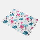 Paillasson Motif triangulaire de feuilles tropicales (Incliné)