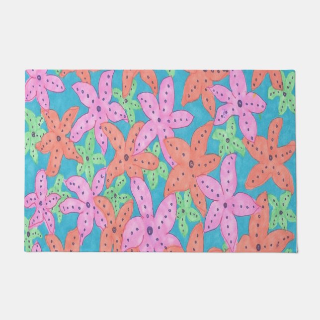 Paillasson Motif Tropical Starfish (Devant)