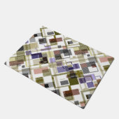 Paillasson Motif vert pâle en tartan sans à damiers (Incliné)