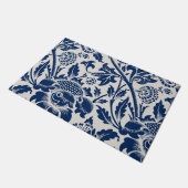 Paillasson Motif vintage à fleurs bleues (Incliné)