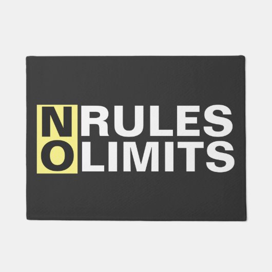 Paillasson Motivation Pas De Règles Pas De Limites (Devant)