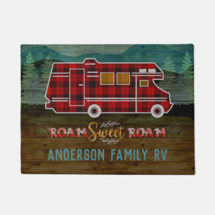 Paillasson Motorhome RV Camper Travel Van Rustic Personalized