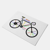 Paillasson Mots Motivationnels, Vélo, Cyclisme, Moke Mens (Incliné)