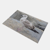 Paillasson Mouette sur le mât de porte rocheuse (Incliné)