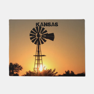 Paillasson Moulin à vent du Kansas Mat de la porte couchée