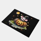 Paillasson Mousey Witch Halloween Porte Mat Arrière - plan no (Incliné)