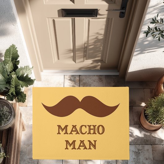 Paillasson Moustache drôle de macho
