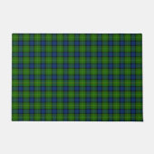 Paillasson Muir Moore écossais vert bleu plaid (Devant)