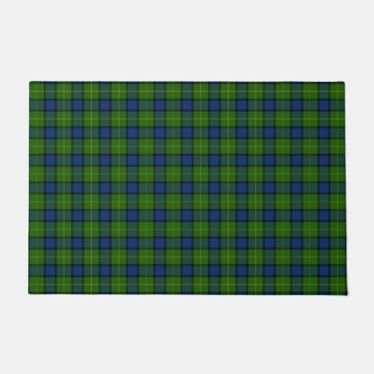 Paillasson Muir Moore écossais vert bleu plaid (Devant)