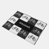 Paillasson Multi-Vélo - noir et blanc (Incliné)