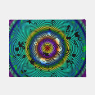Paillasson Multicolor entouré d'art Abstrait
