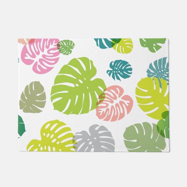 Paillasson Multicolor Feuilles tropicaux (Devant)