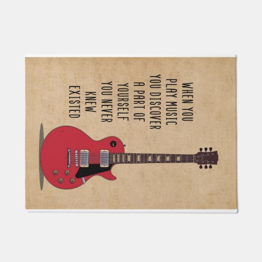 Paillasson Music Art When You Play Music (Devant)