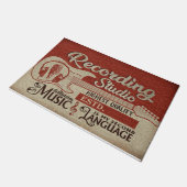 Paillasson Music Is My Second Language Mat, Studio Decor (Incliné)