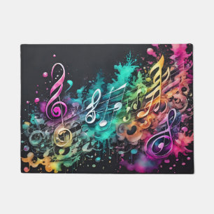 Paillasson musique graffiti