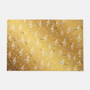 Paillasson musique, musique, note, blanc, mélodie, clef, son,