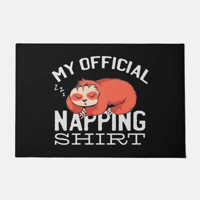 Paillasson My official napping shirt Sloth (Devant)