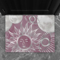 Mystique solaire | Rose Argent Lune Étoiles Soleil