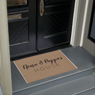 Paillasson Nana Nona Grand-mère grands-parents faux burlap ru