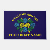 Paillasson Narrowboat Welcome Aboard Custom Boat Name (Devant)