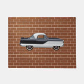 Paillasson Nash noir et blanc Metropolitan (Devant)