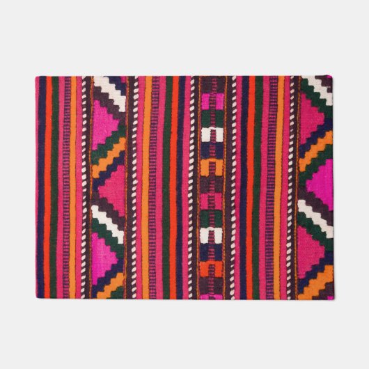 Paillasson Native American Indian pink texture (Devant)