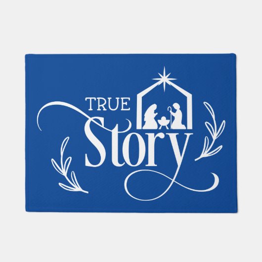Paillasson Nativité True Story Noël (Devant)