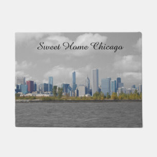 Paillasson Natte à la maison douce d'horizon de Chicago