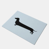 Paillasson Natte aux cheveux courts d'illustration de teckel (Incliné)