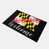 Paillasson Natte d'accueil de drapeau du Maryland (Incliné)
