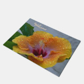 Paillasson Natte d'accueil de fleur de ketmie (Incliné)