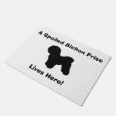 Paillasson Natte de "Bichon Frise" (Incliné)