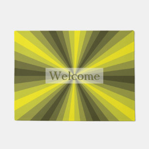 Paillasson Natte de jaune d'illusion optique