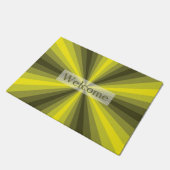 Paillasson Natte de jaune d'illusion optique (Incliné)
