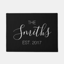 Natte de manuscrit de nom de famille