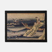 Natte de pêcheur d'ormeau de Sangi Takamura