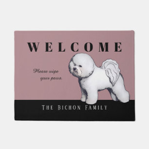 Paillasson Natte personnalisable de Bichon Frise