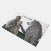 Paillasson Natte potable d'acclamations de maman et de bière (Incliné)