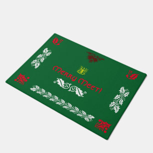 Paillasson Natte saisonnière de joyeux Noël païen de