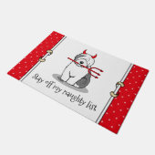 Paillasson Naughty Devil Old English Sheepdog (Gris 1) (Incliné)