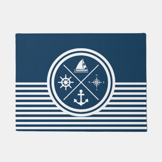 Paillasson Nautical themed design (Devant)