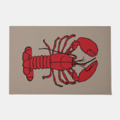 Paillasson nautique de plage de homard   mignon (Devant)