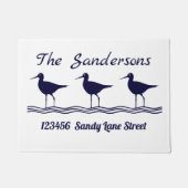 Paillasson Nautique Lite Marine Bleu Bleu Bleu Bécasseaux Béc (Devant)