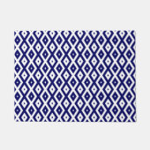 Paillasson Navy blue and white diamond pattern (Devant)