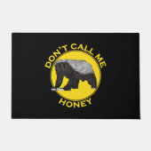 Paillasson Ne m'appelez pas Honey Badass Honey Badger Yellow  (Devant)