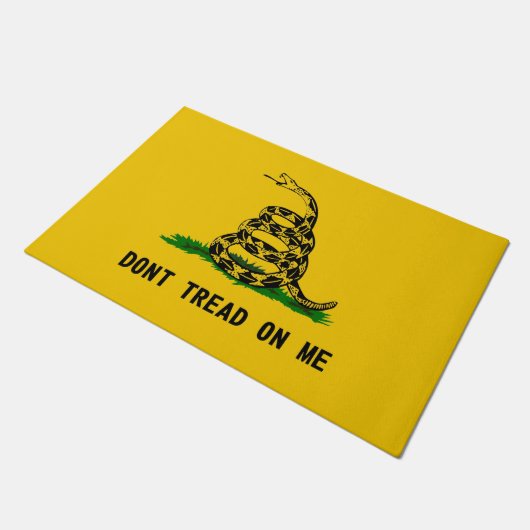 Paillasson ne marchez pas drapeau usa symbole serpent histoir (Incliné)