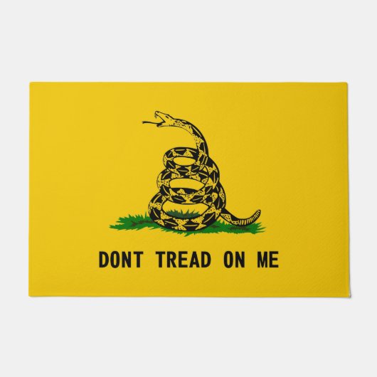 Paillasson ne marchez pas drapeau usa symbole serpent histoir (Devant)