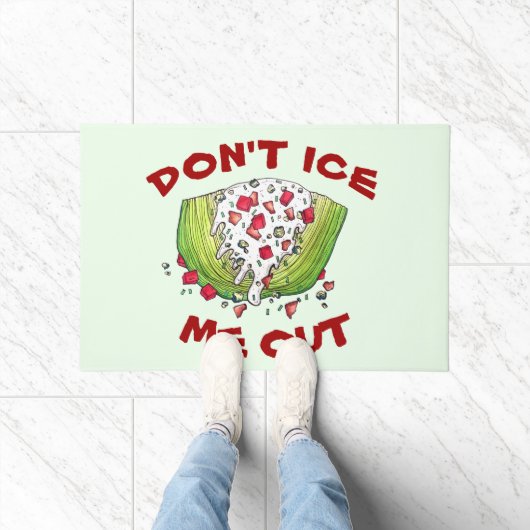 Paillasson NE ME GLACE PAS SORTIR Drôle Iceberg Laitue Salade (Intérieur)